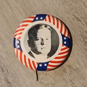 Vintage Herbet Hoover Button Pin [ Read Details ]